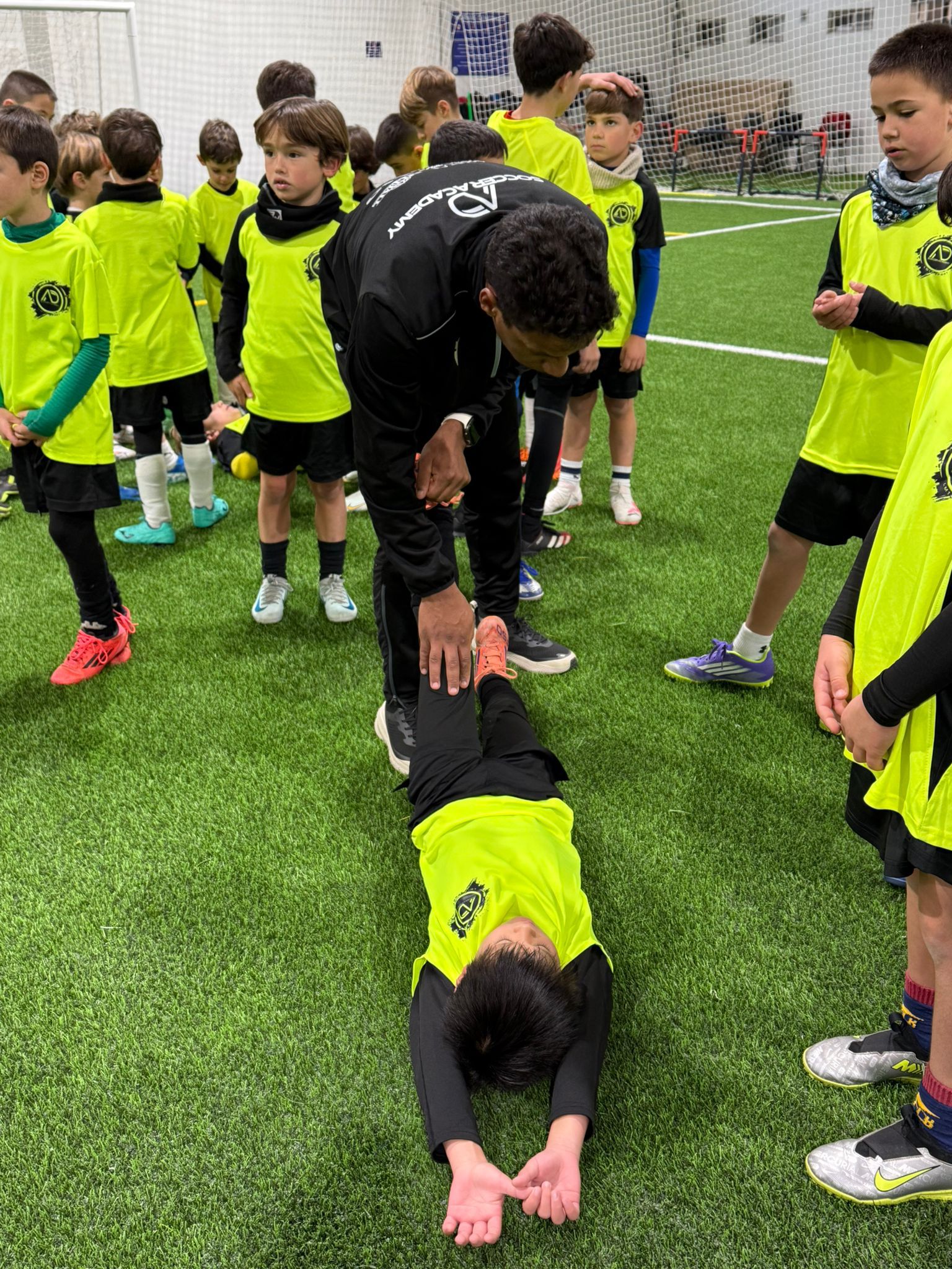 Addison Alves entrenando en Campus Soccer Experience — Soccer León